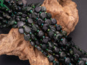 Natural Green Russian Jade Star Cut Disc Beads, 10mm disc, Natural Russian Jade beads, Russian Jade Stone, Full Strand, DS007