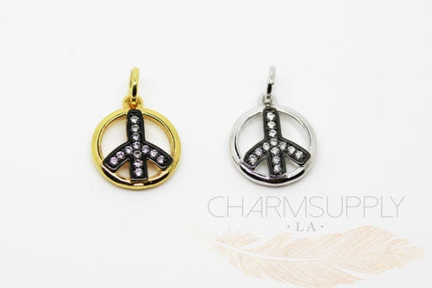 Peace CZ Charm/ Pendant MP28-001