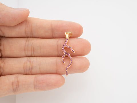 Gold Or Silver Branch Coral Charm,Branch Ramose coral Charm,Nautical Branch Coral Charm,Acroporid Branch Coral Charm,CPG590