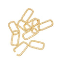 Gold Or Silver Braided Open Connector Link For Jewelry Making,Braided Hammered Textured Open Jump Ring,Decorative Large Jump ring,CLG-CLS157