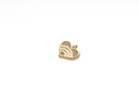 Dainty Gold white cz Rainbow Heart Pendant, 12mm, heart style pendant, heart rainbow pendant, Charms to dangle, CPG2096