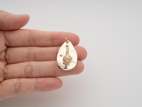 Gold Charms 18K Gold Plated Conch Shell Pendant Conch Shell Charm Bracelet Necklace for DIY Jewelry Making Supply CPG2113