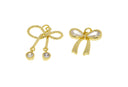 Ribbon Bow Tie Charm,Minimalist Ribbon Bow Tie CZ Charm,Timeless Bow Tie Charm For Jewelry,CPG2052-CPG2053