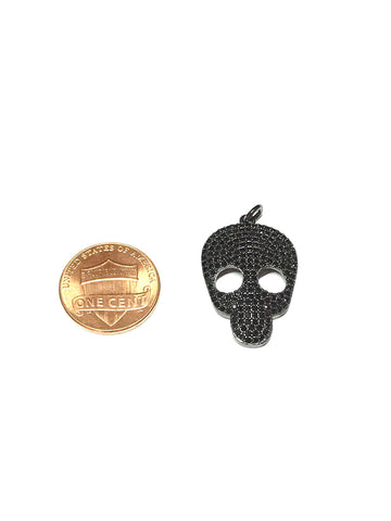 Cz skull cut out pendant,CP401