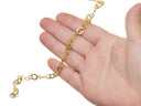 Infinity Gold Chain,Gold Infinity And Ring Link Chain,Forever Infinity Braided Chain For Jewelry Making,CHG0057