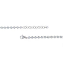High Quality Round Bezel CZ Bracelet lock and Extender displayed on a white surface.