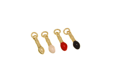 Paint Brush Charm, Paint Brush Pendants, 4 Different Colors, Gift For Art Lovers, Gift For An Artist, Oil Painting Charm, CPG2497, CPG2529