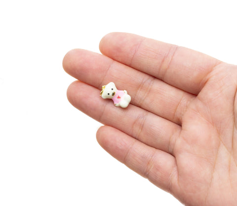 Little Baby Bear Charm,Small Bear Charm For Jewelry Making,Teddy Bear Charm For Arts And Crafts,Animal Lover's Gift Idea,CPG2149