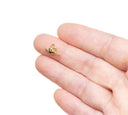 Tiny Heart And Arrow Charm,Two Sided Small Gold Heart Charm,Heart Charm For Jewelry Making,Love Sign Charm,CPG827