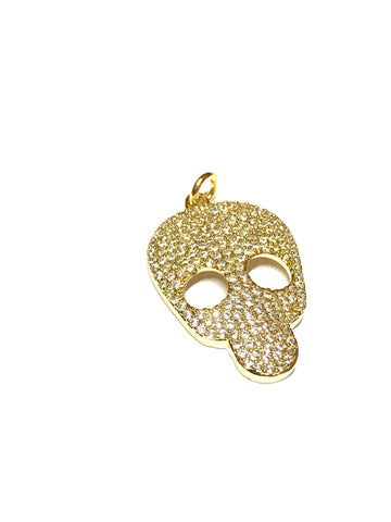 Cz skull cut out pendant,CP401