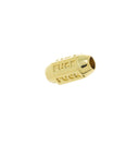 Tube Spacer Bead FUCK Monogram,Monogram FUCK Gold Spacer Bead,Large Hole FCUK Spacer Bead For Elastic Cord Or Chain Bracelet