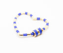 Navy Blue Enamel Heart Screw on Clasp, 30mm,CLG109