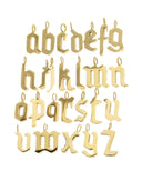 Gothic Old English Initial Letter Charms,Small Gothic lower Case initial Charm,Permanent Jewelry Charm For Jewelry Making,CPG2038