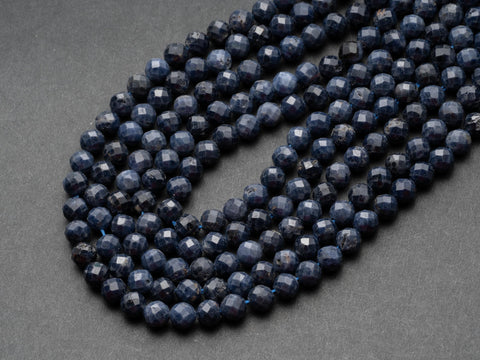 Natural Blue Saphire Faceted Beads 5mm, or Mozambique Amazonite Round Beads 4mm - Beads Crystal - Gemstone FR123, FR126