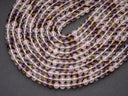 Natural Pastel Mix Assorted Quartz Round Beads, Pastel Color Tone, Delicate and warm, 8mm round, amethyst, citrine, rose quartz, 8R014
