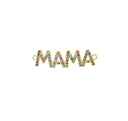 Mama Monogram Bracelet Charm,Mama Word Monogram Connector Charm,Mother’s Day Gift,Mama Pave CZ Monogram,CNG039