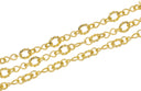 Infinity Gold Chain,Gold Infinity And Ring Link Chain,Forever Infinity Braided Chain For Jewelry Making,CHG0057