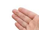 Gold Or Silver Braided Open Connector Link For Jewelry Making,Braided Hammered Textured Open Jump Ring,Decorative Large Jump ring,CLG-CLS157