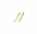 Gold or Silver BABE charm, Dainty Wording Charm Babe,Silver Babe Word Charm,CPG044,CPS044