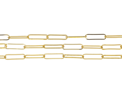 Gold Elongated 22MM Paperclip Chain,Paperclip Chain For Jewelry Making,Large Paperclip Chain For Necklace And Bracelet,CHG0084