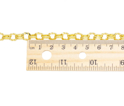 Gold Oval Link Chain,Oval Rope Link Chain For Jewelry Making,Oval Chain For Necklace And Bracelet,Alternating Oval Chain,CHG097