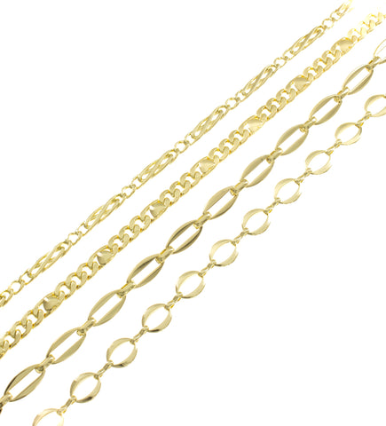 Figaro Chain With Heart,High Fashion Chains For Minimalist Jewelry,Chain For DIY Handmade Jewelry , CHG010,CHG011,CHG012,CHG013