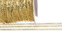 Gold 2.5mm Curb Cuban Chain,Dainty Curb Chain For Jewelry Making,Cuban Curb Chain For Necklace And Bracelet,CHG0086