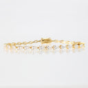 Elegant Pear-Cut Cubic Zirconia Tennis Bracelet, BRG-BRS085