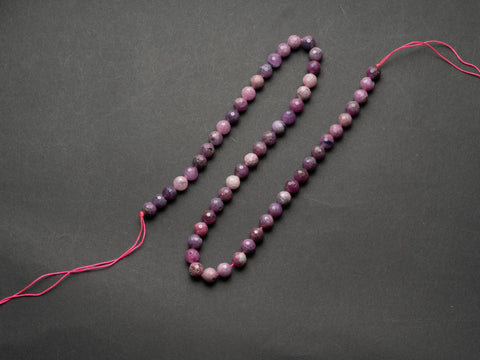 Real Genuine Natural Purple Pink Ruby Gemstone Faceted, 3 Different Styles, 8mm, 7mm, 6mm FR127, FR153, FR128