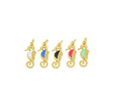 Dainty Seahorse Charm,Little Seahorse charm for necklace,Gold Seahorse Charm For Bracelet and earrings, WHOLESALE,CPG490