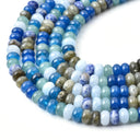 Deep Sea Camo, 5x8mm rondelle beads, REJ364