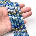 Deep Sea Camo, 5x8mm rondelle beads, REJ364
