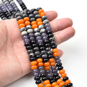Harvest Moon Dusk,5x8mm rondelle beads, REJ365