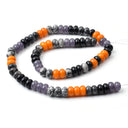 Harvest Moon Dusk,5x8mm rondelle beads, REJ365
