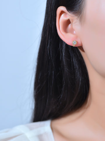 CZ Round Earring Finding (DIY)