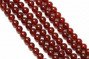Deep Natural Carnelian A Beads, 6mm, 8mm, 10mm