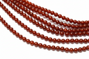 Deep Natural Carnelian A Beads, 6mm, 8mm, 10mm