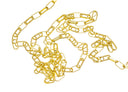 Gold Paperclip Chain,Oval Shiny Paperclip Chain,Paperclip Chain For Jewelry Making,Chain For Necklace And Bracelet,CHG060
