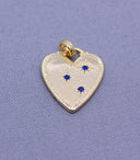 Gold or Silver Heart of Token with Stars,CPG027,CPS027
