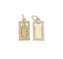 Guadalupe Dainty Gold Charm,Silver Virgin Mary Charm,Guadalupe Gold Or Silver Charm,Tiny Religious Charm,CPG284-CPS284