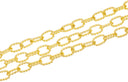 Twisted Oval Rope Chain,Gold Oval Rope Chain For Jewelry Making,Jewelry Making Supply,CHG150