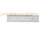 Twisted Rope Oval Chain,Gold Elongated Oval Paperclip Chain,Large Link Paperclip Chain For Jewelry Making,Chain For Necklace,Bracelet,CHG065