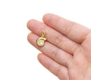 Ammonite Charm With CZ,Ammonite Sealife Charm,CZ Ammonite Shell Charm For Necklace Or Earrings Making,Dainty Nautical Charm,CPG2481
