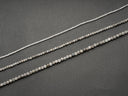 Natural Grey Zircon Beads, Pepper Zircon Beads, 2mm, 3mm and 4mm, FR142, FR144, FR145
