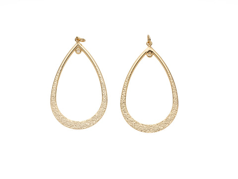 Textured Teardrop Charm, For Jewlery making, Jewlery Supplies, Open Loop Details, CPG2090