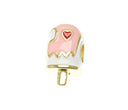Ice Cream Charm, Charms for kids, Summer Party Charm, Cute Ice Cream Charm for Necklace or Bracelet, Ice Cream Slider Charm, CPG1749