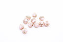 Evil eye Pave Light Pink Enamel Ball (7.5-8mm,10mm),