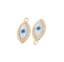 Evil Eye Amulet Charm,MOP Evil Eye Charm,CZ Evil Eye Protection Charm,Evil Eye For Necklace Or Earrings,Turkish Nazar Evil Eye Charm,CPG830