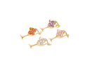 Gold Party Drink Cocktail Glass Charm,Champagne Crystal Glass Cup Charm,Dainty Gold Cocktail Glass Charm,Wine Glass Charm,CPG1454