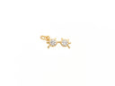 Gold Mini Sunglasses Cz Charm, Dainty Summer Charm, Sunshade mini charm, gold summer theme trinket, Sunglasses charm, CNG016